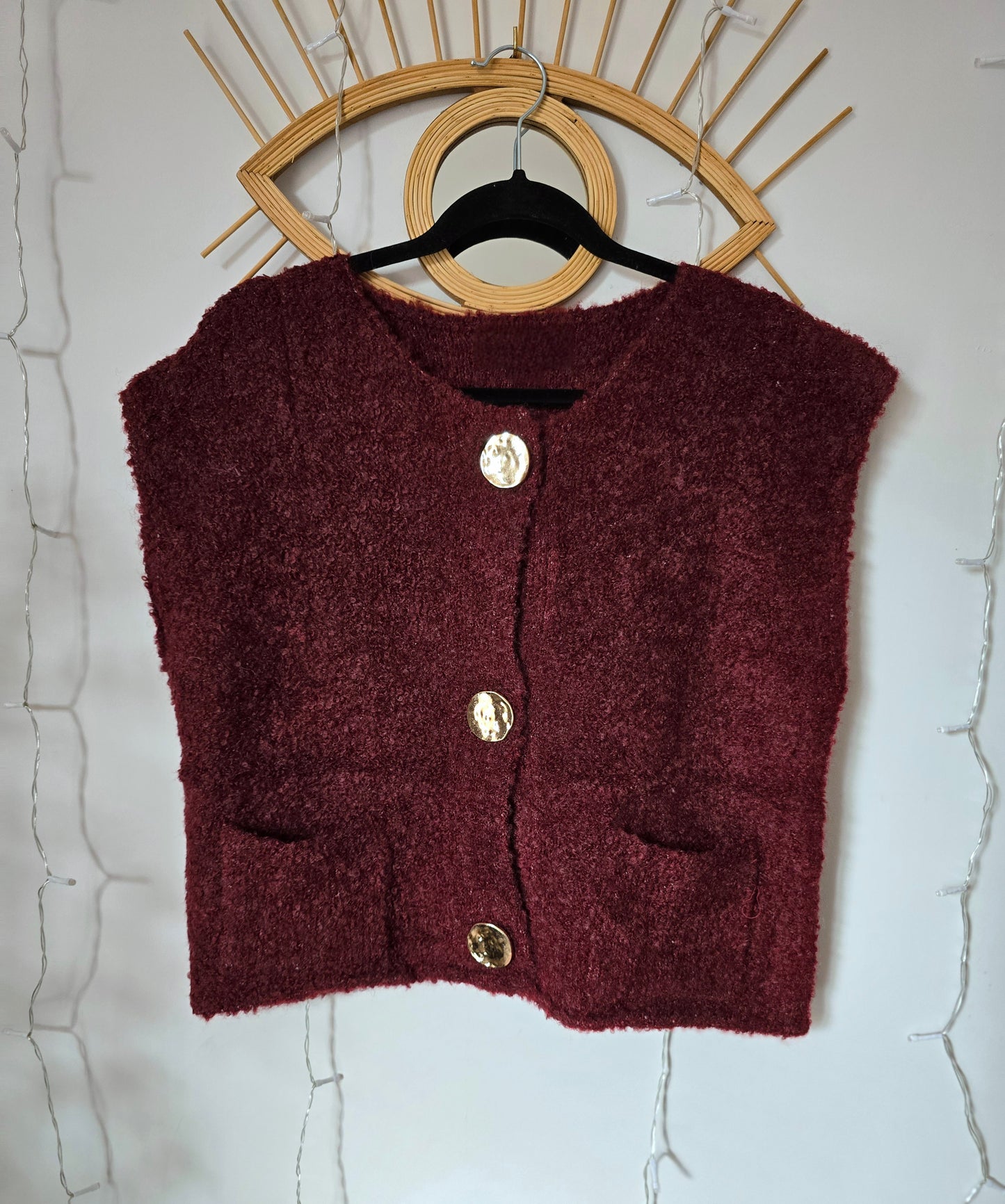 Gilet sans manches boutons dorés Octave.