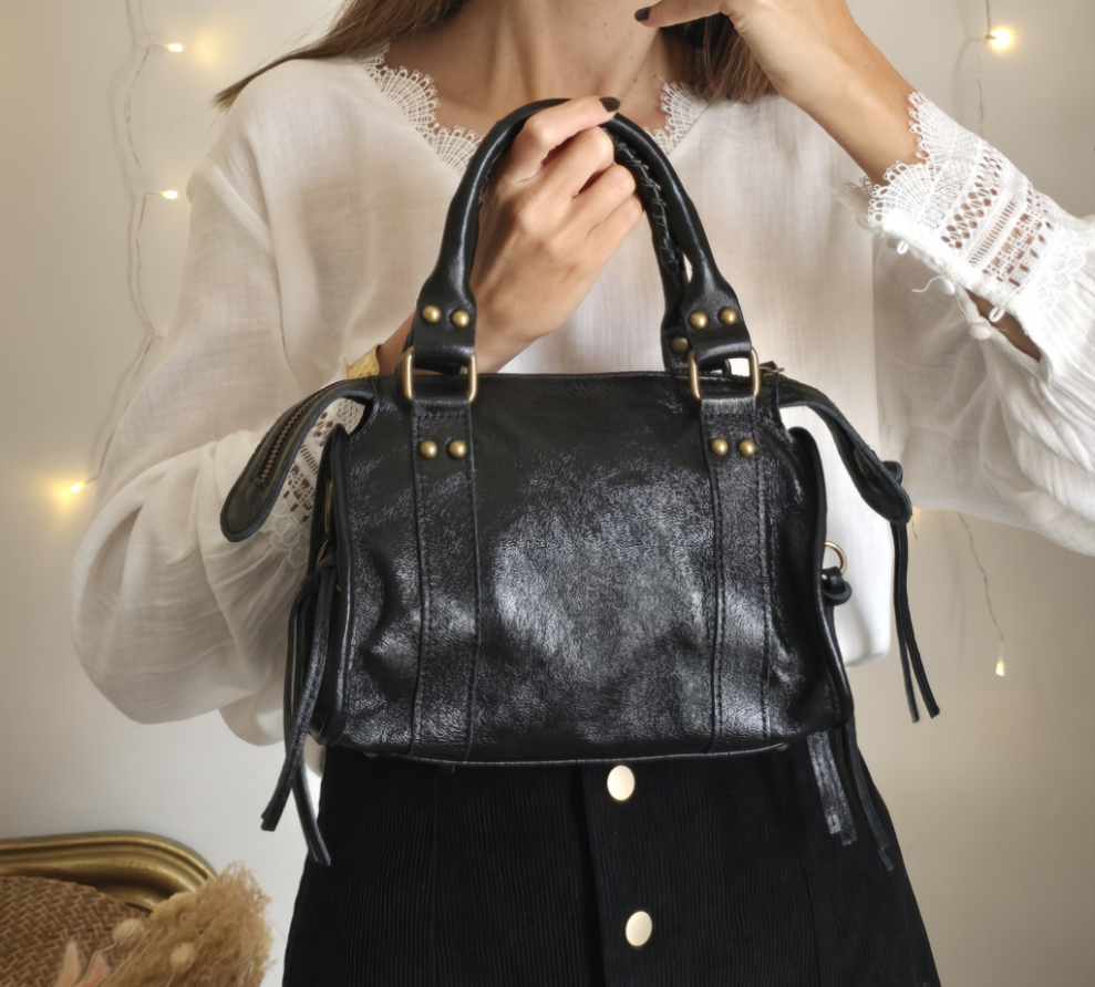 Sac cuir irisé Capucine.
