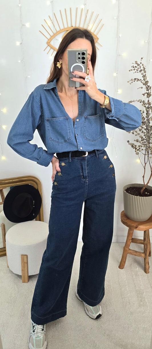 Chemise jean Lia.