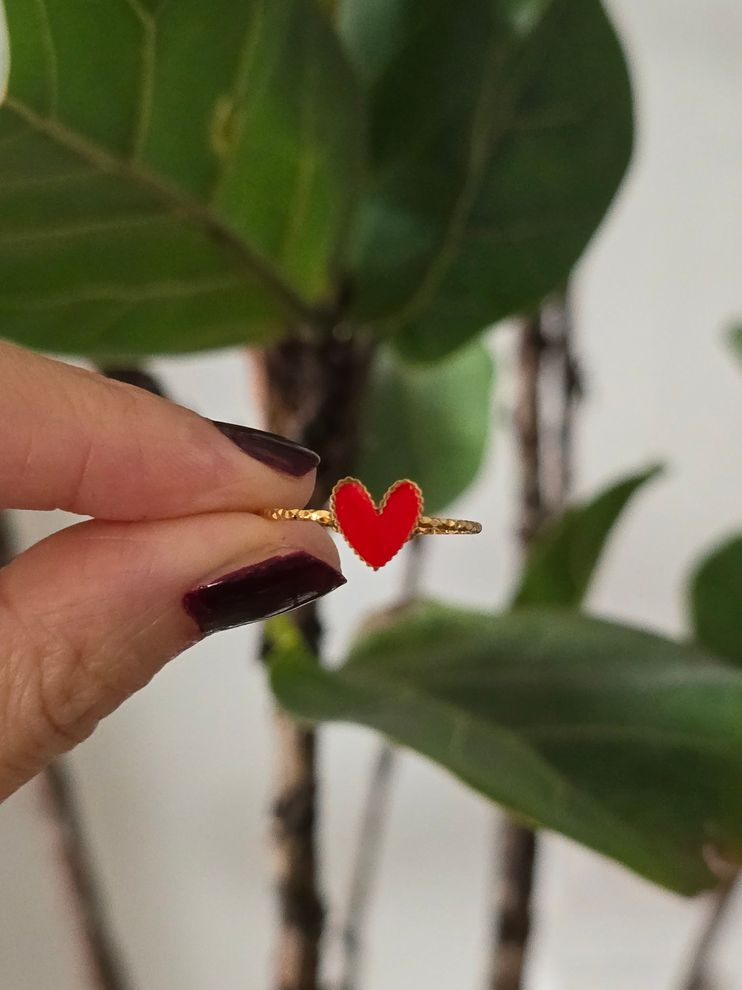 Bague petit cœur.