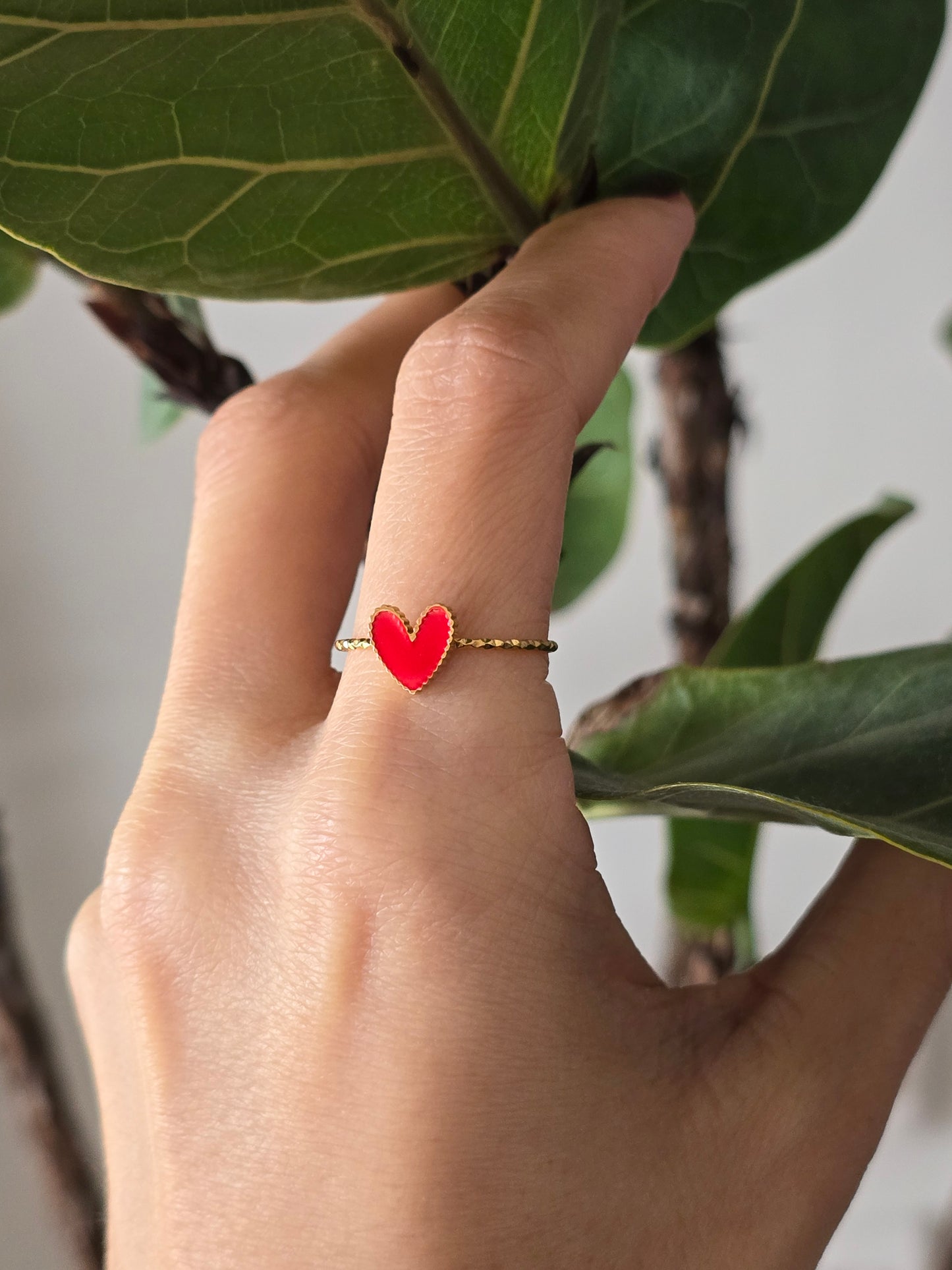 Bague petit cœur.
