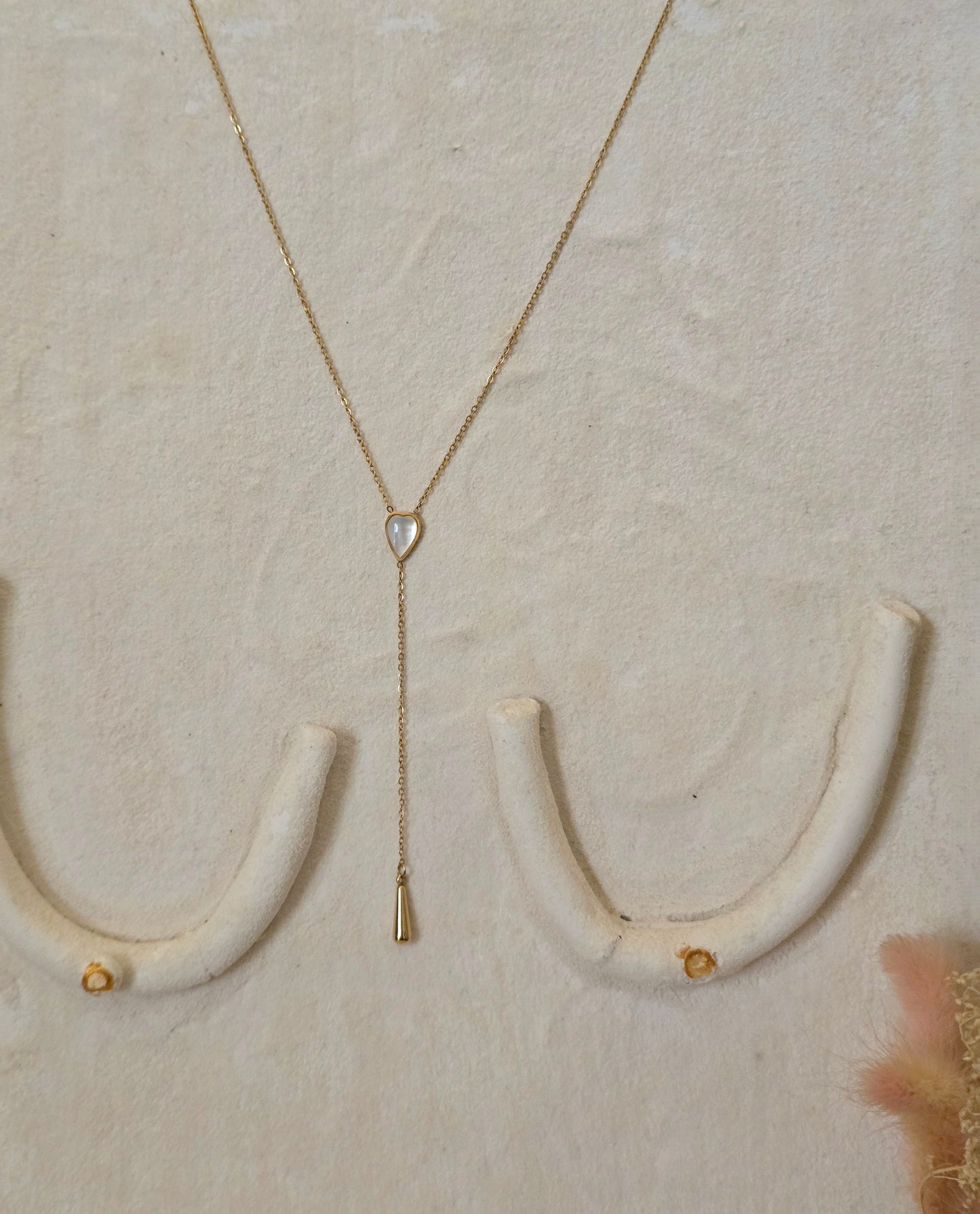 Collier Y Goutte Coeur.