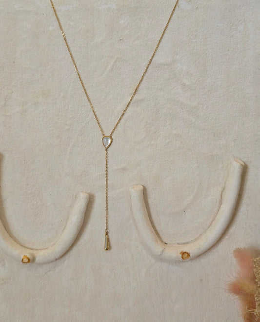 Collier Y Goutte Coeur.