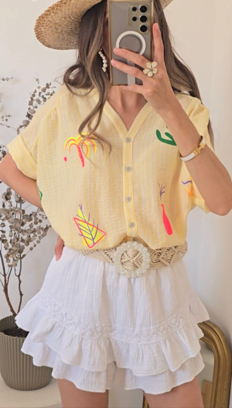 Chemise manches courtes Cancún.