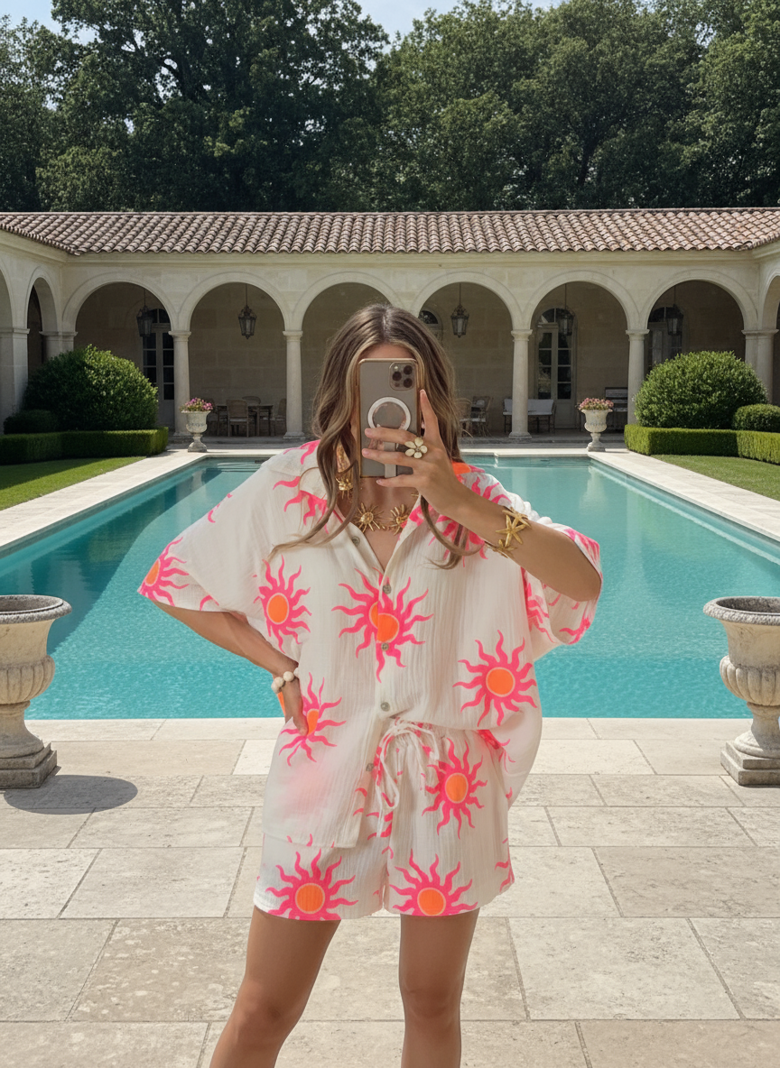 Chemise manches courtes Hélios.