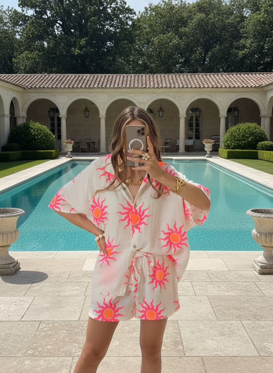 Chemise manches courtes Hélios.