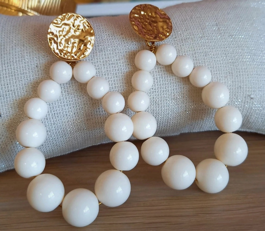 Boucles d'oreilles perles
