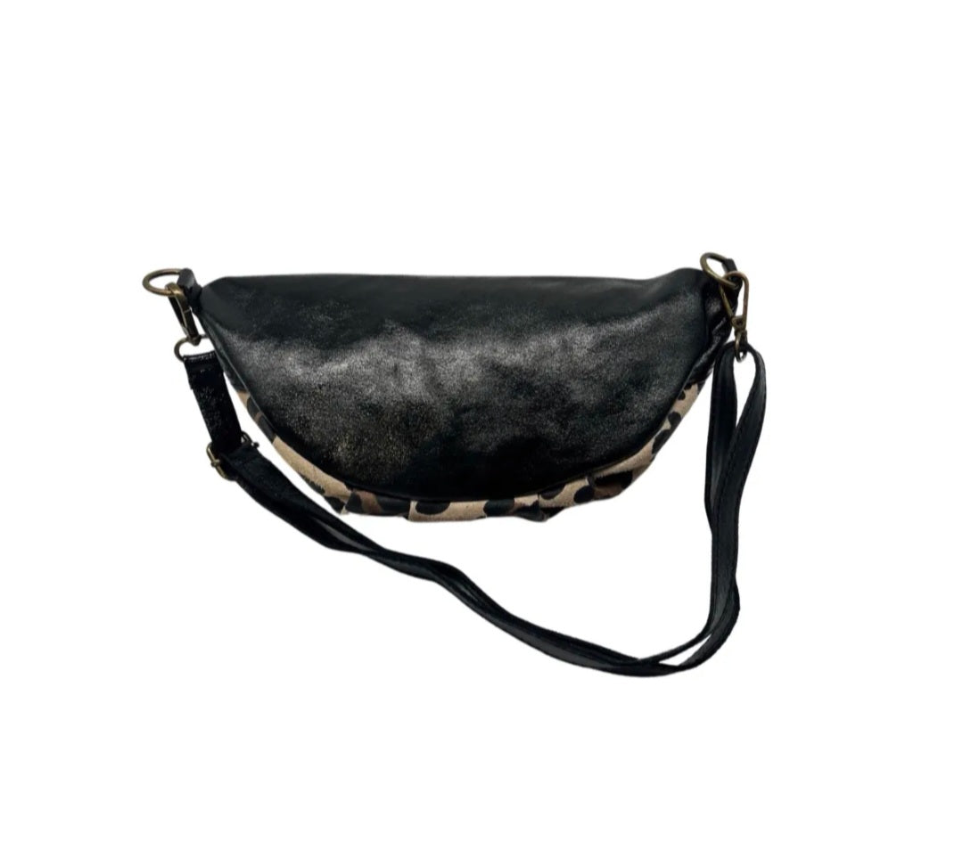 Sac banane cuir Léopard.
