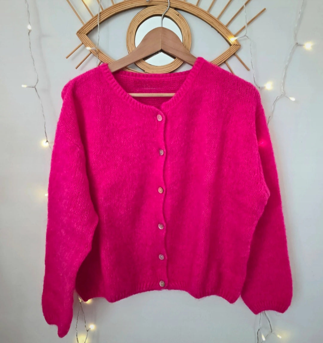 Gilet Léonard - Maille Mohair Fluffy & Cocooning | First Collection