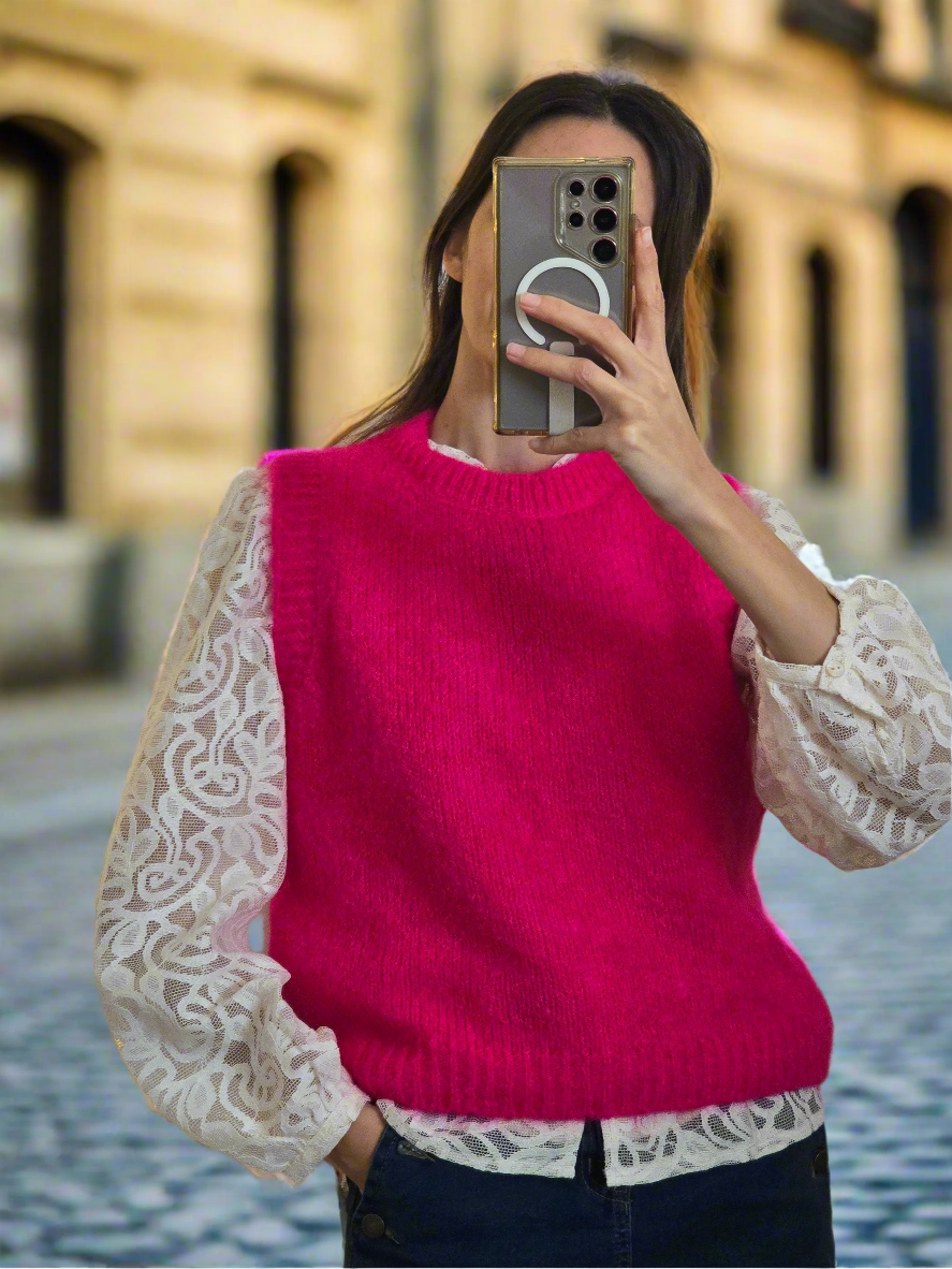 Pull sans manches Popsy. (+ de couleurs)