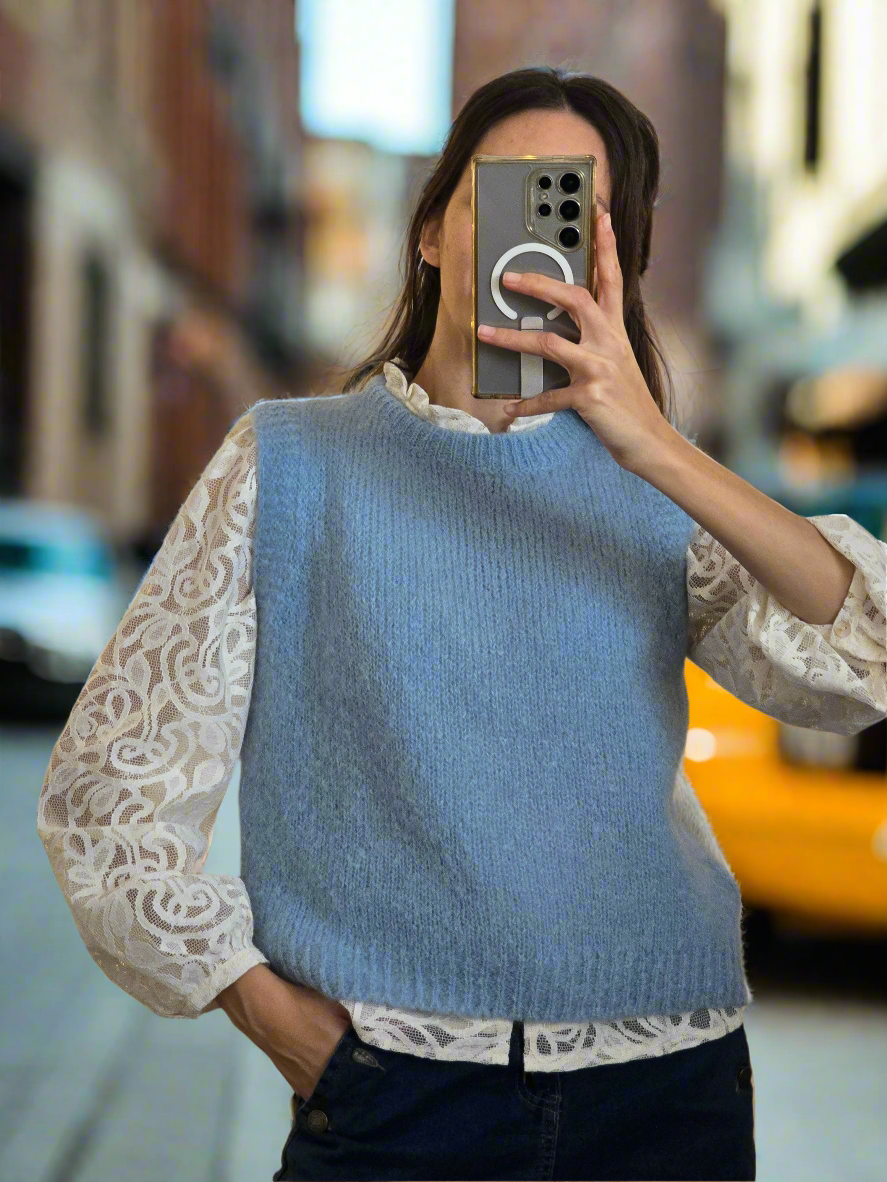 Pull sans manches Popsy. (+ de couleurs)