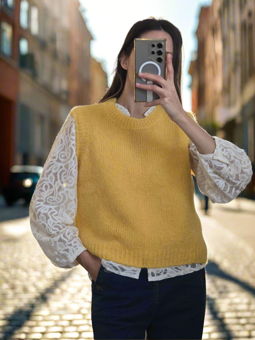 Pull sans manches Popsy. (+ de couleurs)