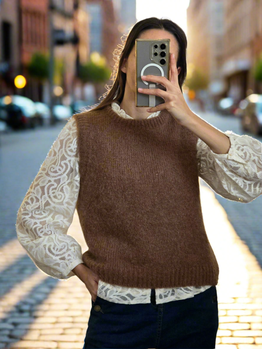 Pull sans manches Popsy. (+ de couleurs)