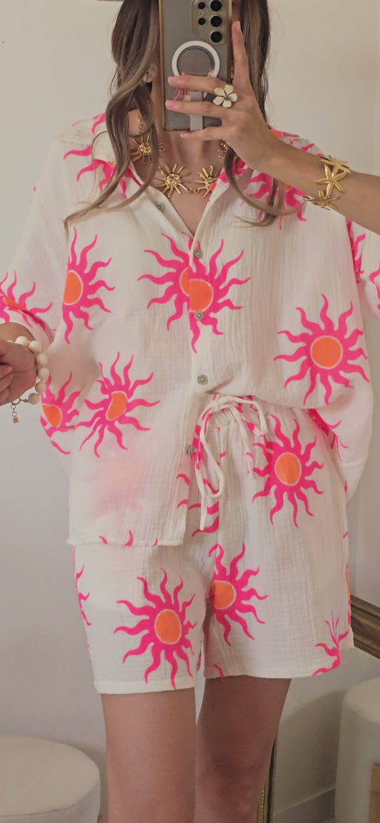 Chemise manches courtes Hélios.