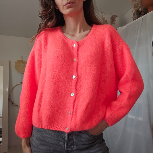 Gilet Léonard - Maille Mohair Fluffy & Cocooning | First Collection