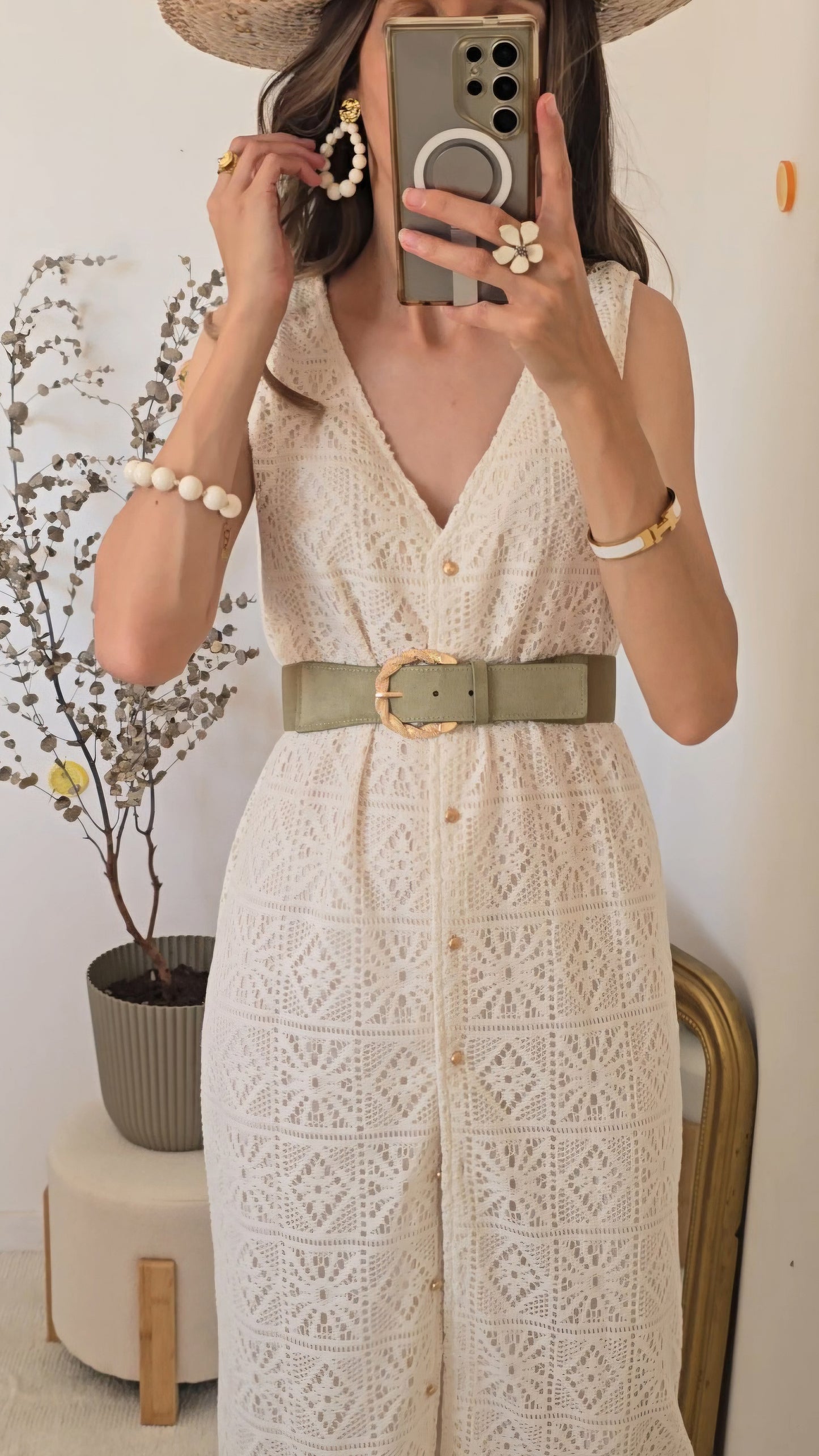 Robe longue crochet Magd