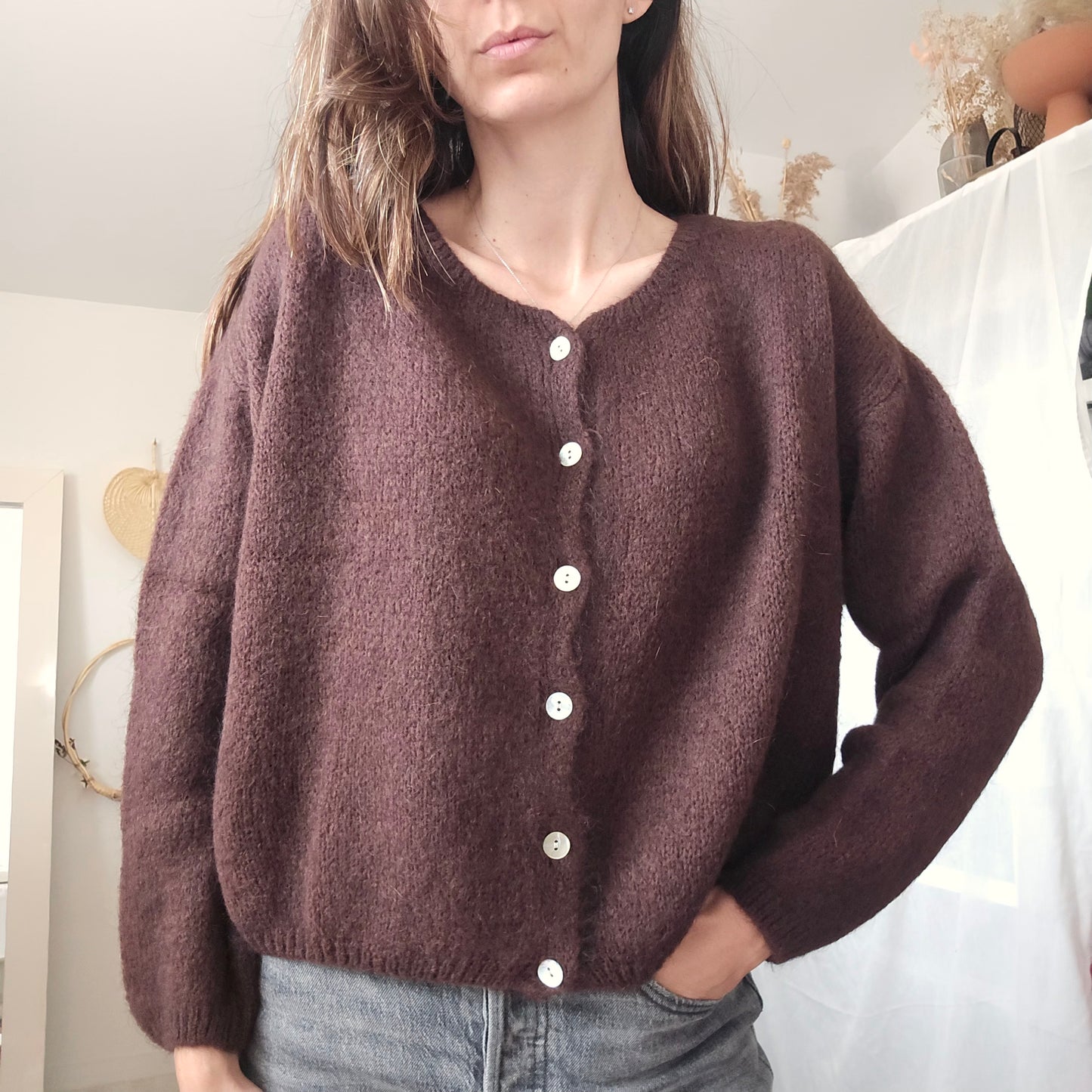 Gilet Léonard - Maille Mohair Fluffy & Cocooning | First Collection