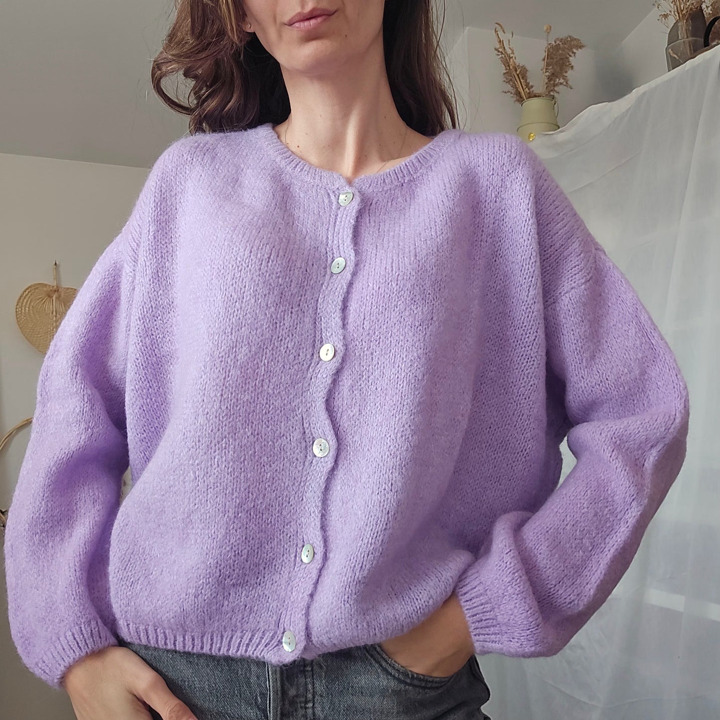 Gilet Léonard - Maille Mohair Fluffy & Cocooning | First Collection