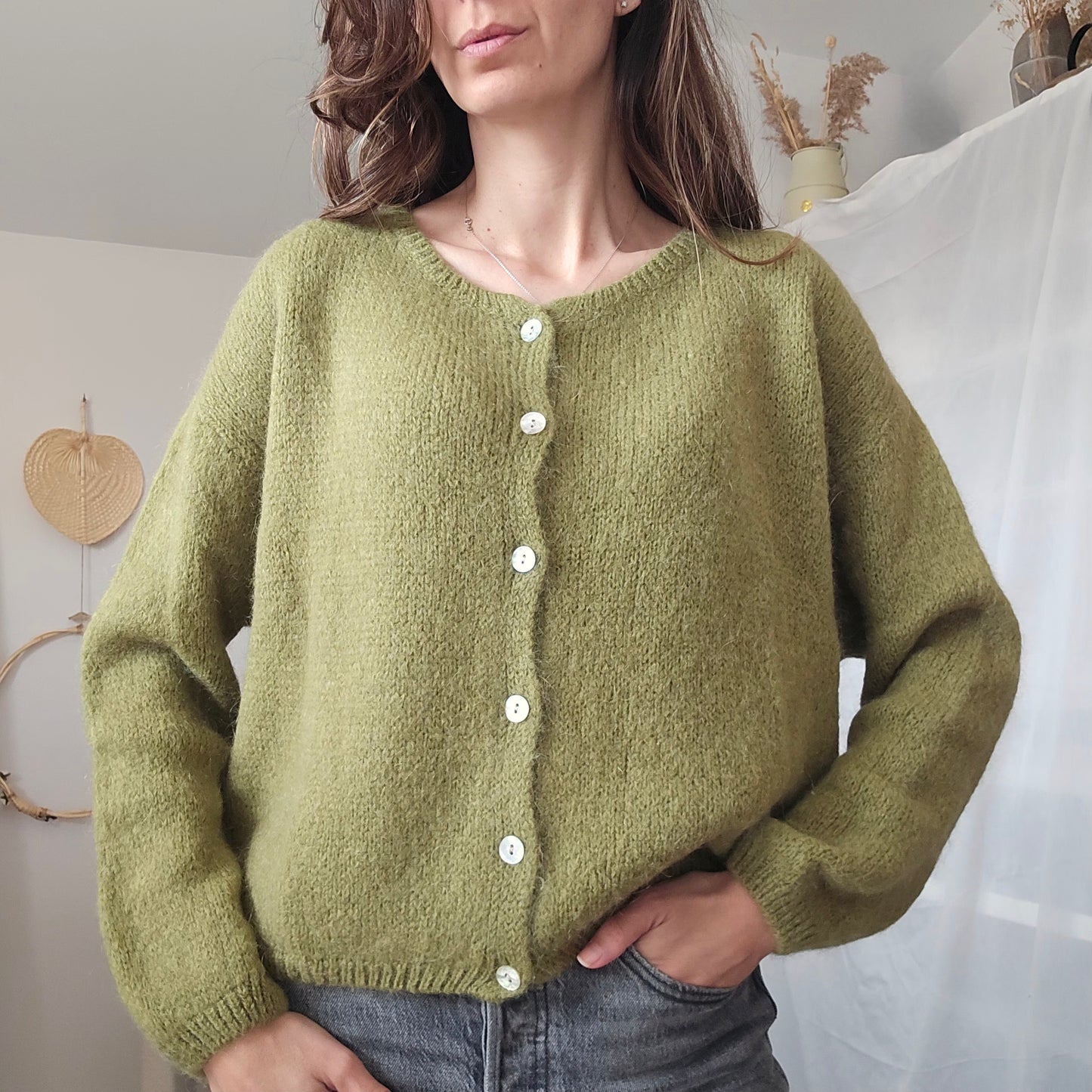 Gilet Léonard - Maille Mohair Fluffy & Cocooning | First Collection