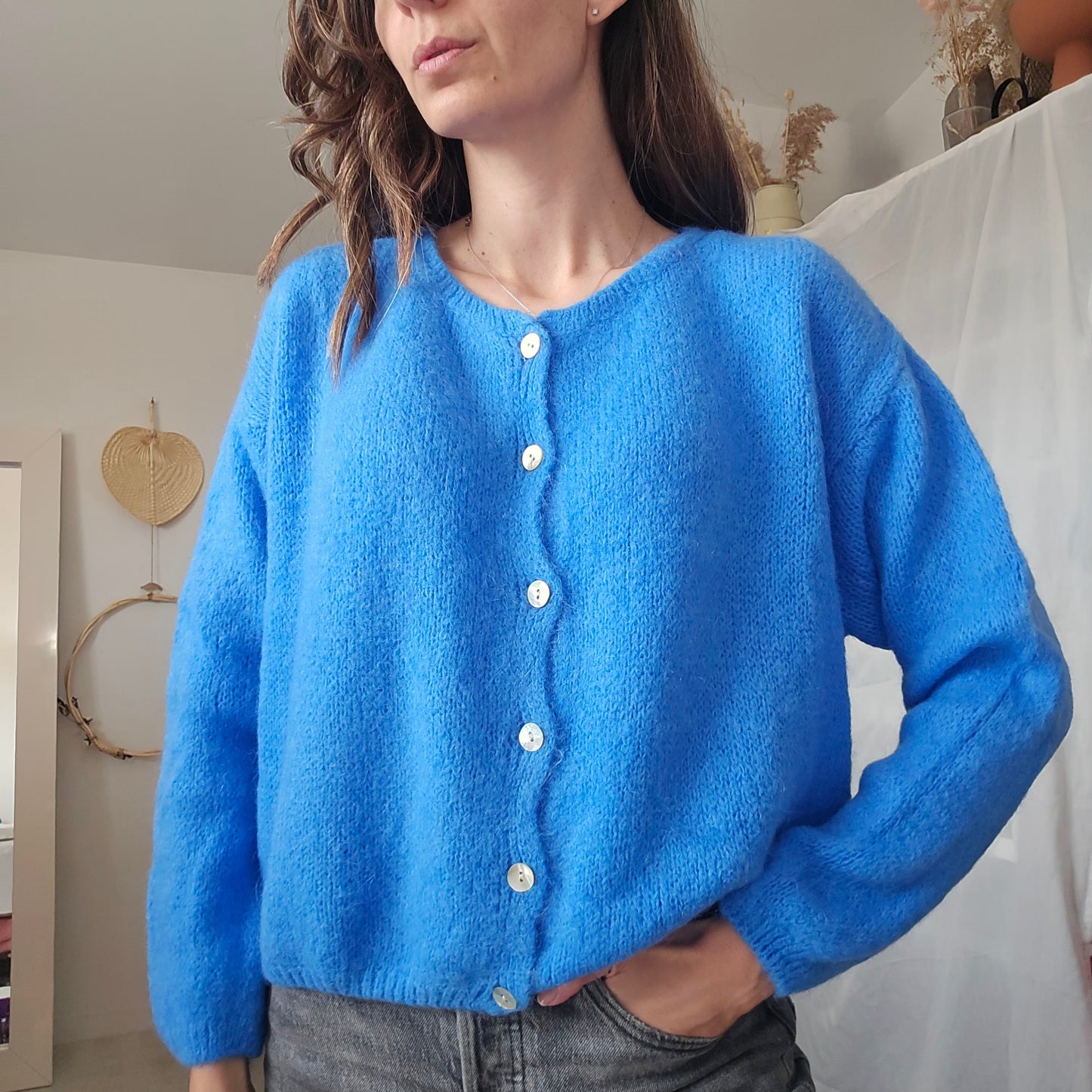 Gilet Léonard - Maille Mohair Fluffy & Cocooning | First Collection
