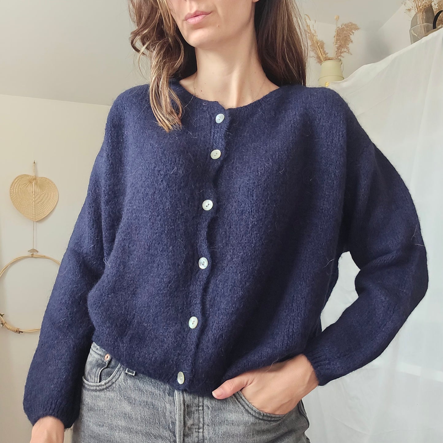 Gilet Léonard - Maille Mohair Fluffy & Cocooning | First Collection