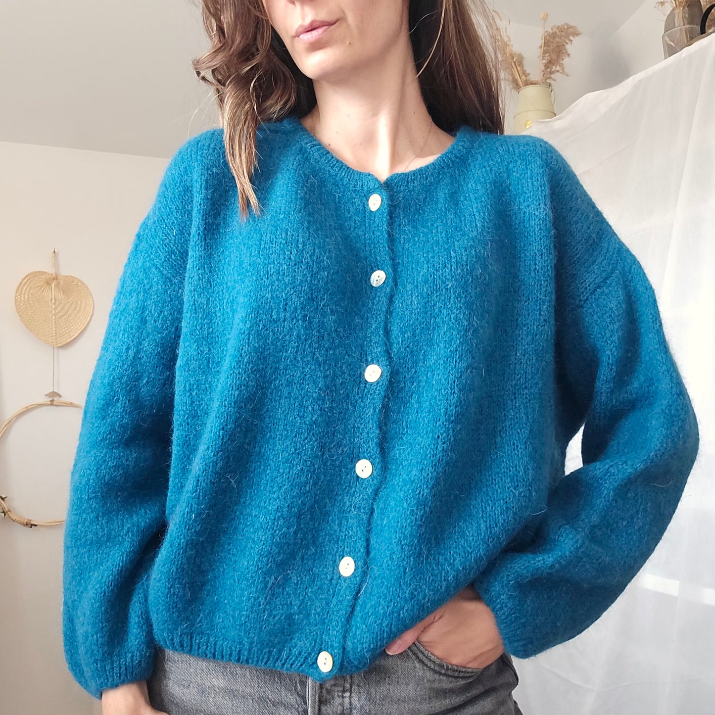 Gilet Léonard - Maille Mohair Fluffy & Cocooning | First Collection