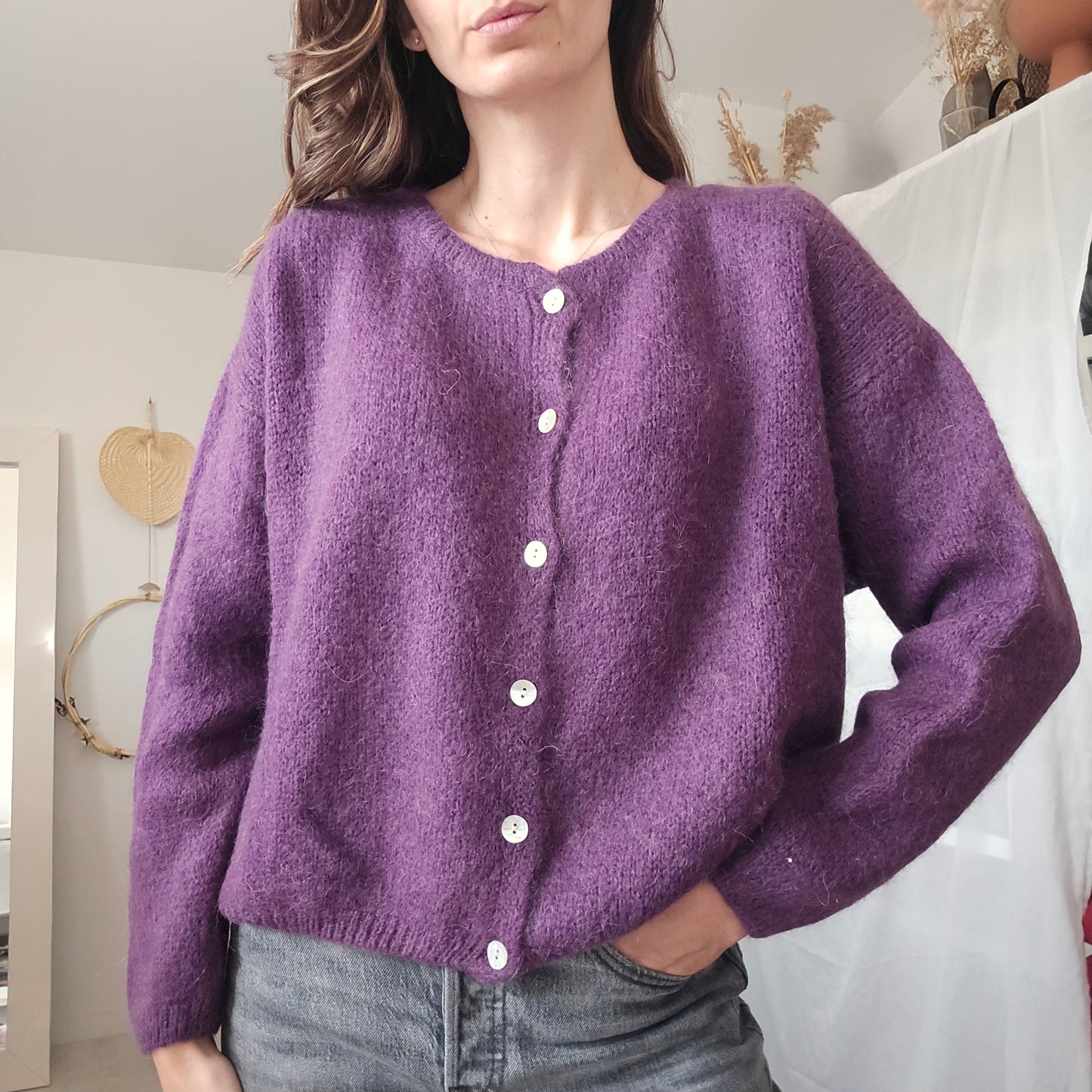 Gilet Léonard - Maille Mohair Fluffy & Cocooning | First Collection