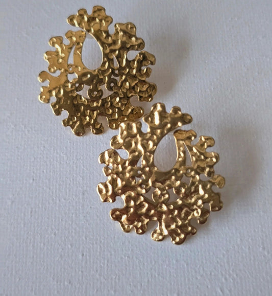 Boucles d'oreilles martelés Talie.