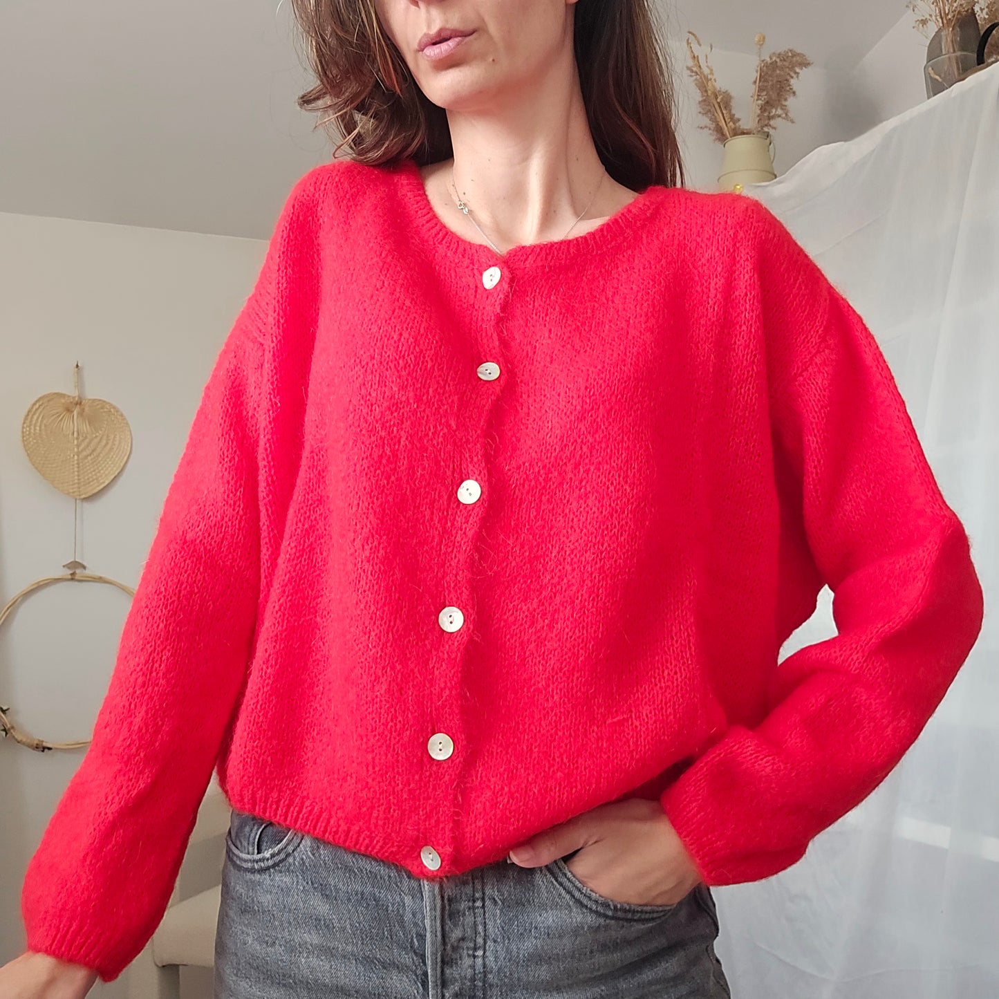Gilet Léonard - Maille Mohair Fluffy & Cocooning | First Collection