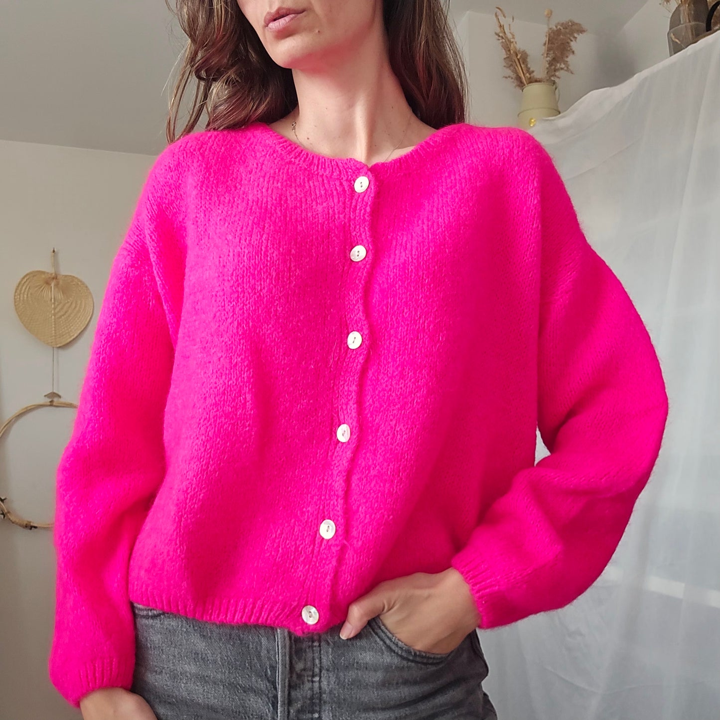 Gilet Léonard - Maille Mohair Fluffy & Cocooning | First Collection