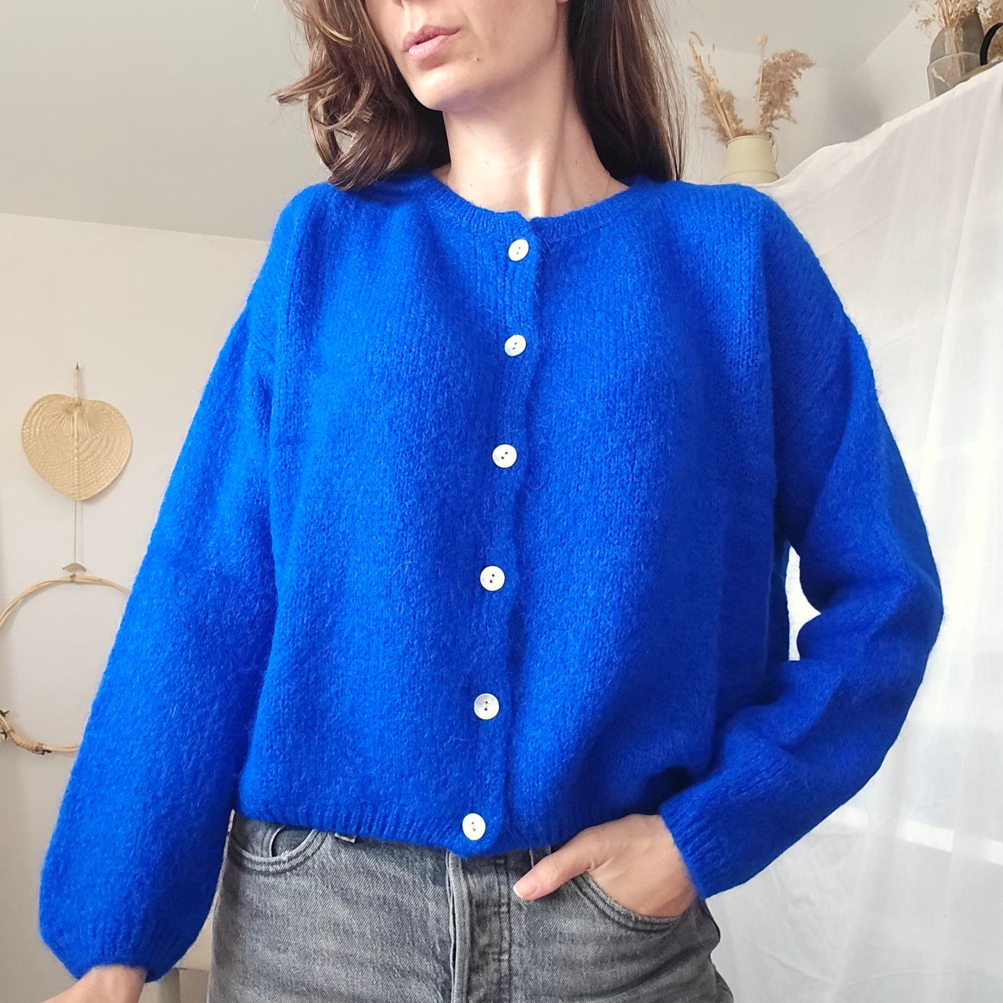 Gilet Léonard - Maille Mohair Fluffy & Cocooning | First Collection