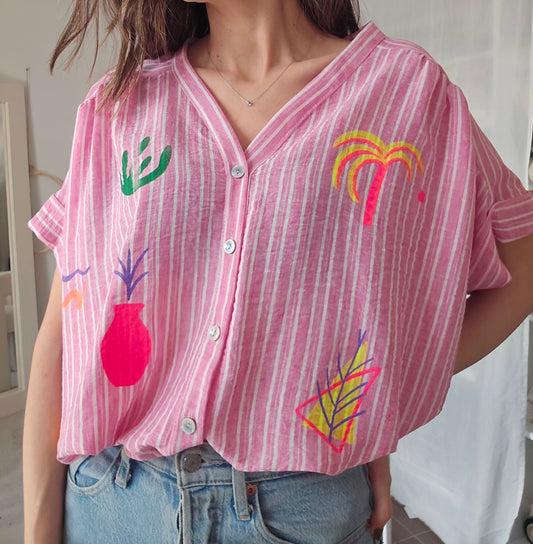 Chemise manches courtes Cancún.