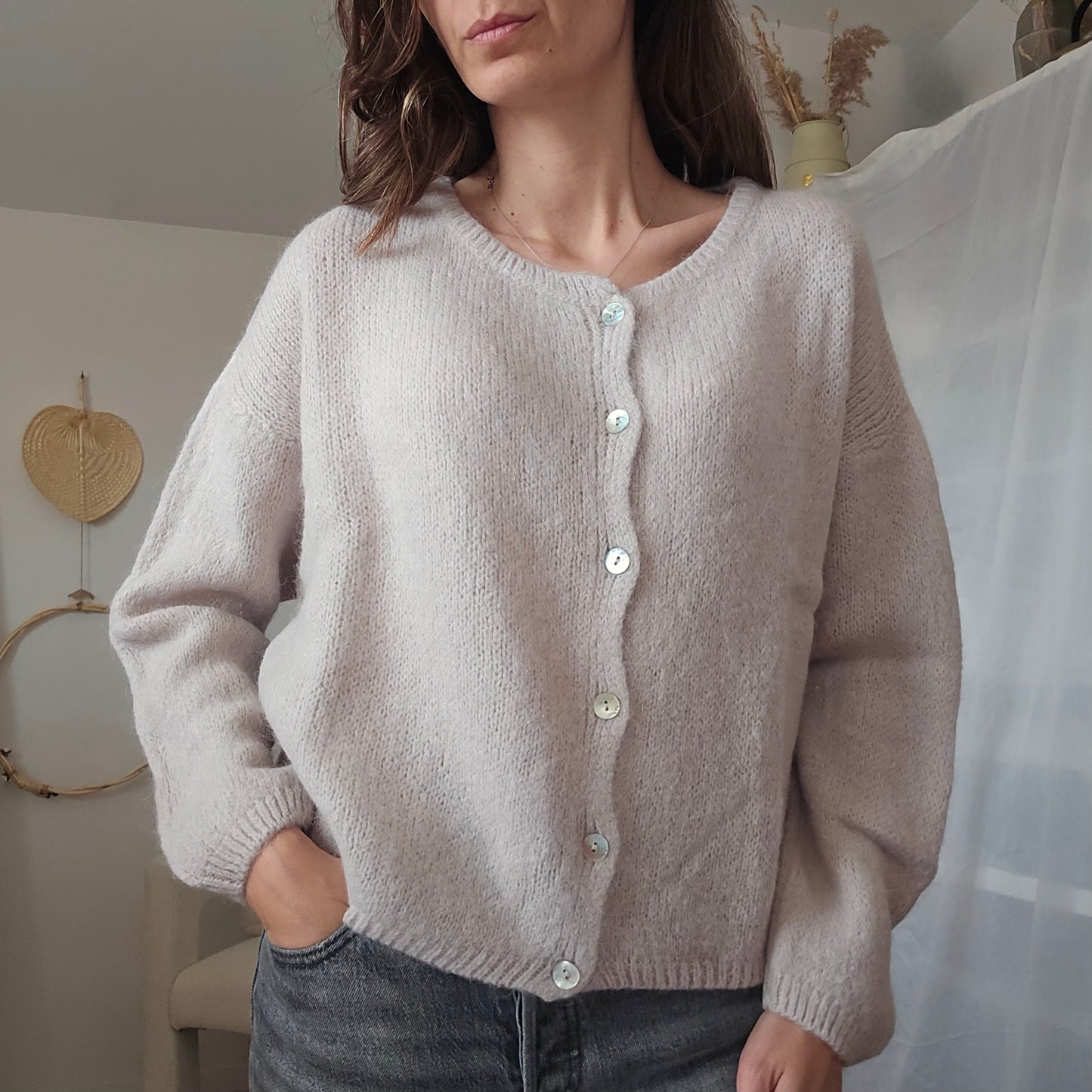 Gilet Léonard - Maille Mohair Fluffy & Cocooning | First Collection